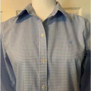 Lauren Ralph Lauren Non Iron Cotton button down Shirt
Size S
Blue & White